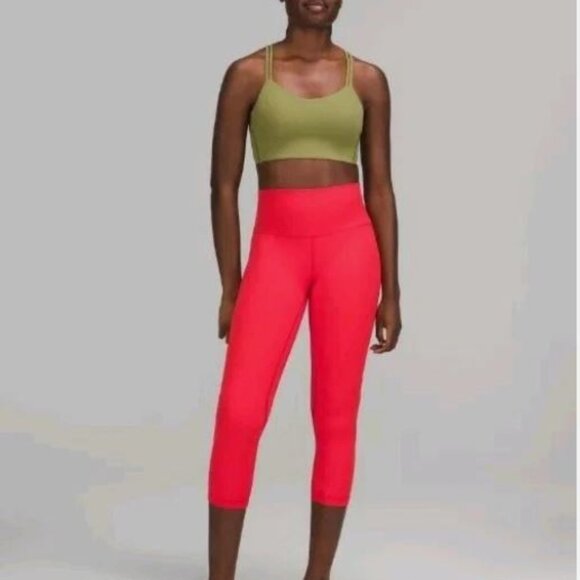 Lululemon Align HR Crop 21” Size 8 Love Red LORE High-Rise ~ Nulu best leggings - Picture 4 of 5